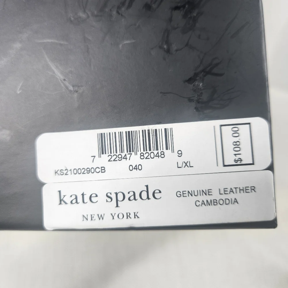 Kate spade L/XL silver leather adjustable belt bag